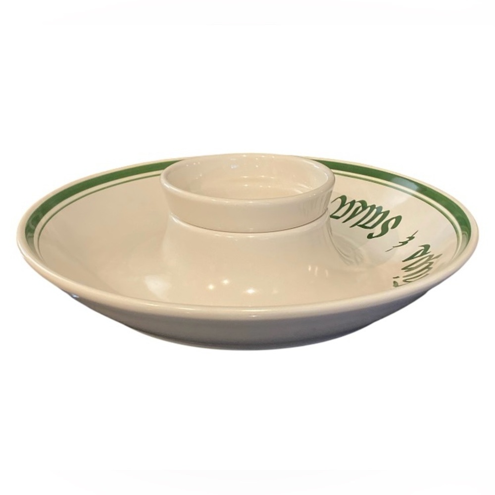 Rare 1993 Large CHIP AND DIP NESTING BOWL SET By CLAY DESIGN, 14”